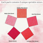 Confect Valentine Sprinkles | 02 Edible Decoration for Baking & Dessert | Grocsy