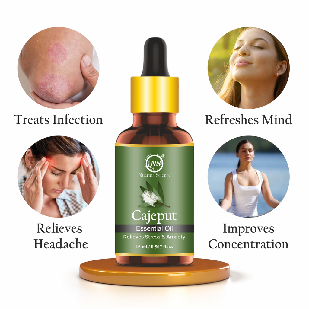 Nuerma Science Cajeput Essential Oil For Skin, Body & Hair Care | Grocsy