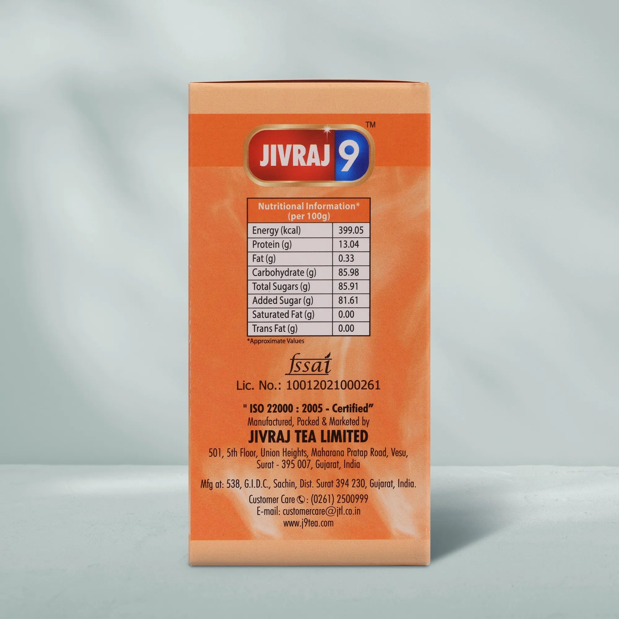 jivraj9 Tea Peach Premix Iced Tea Box | Grocsy