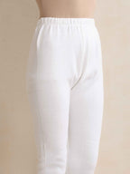 trueBrowns White Woollen Leggings | Grocsy