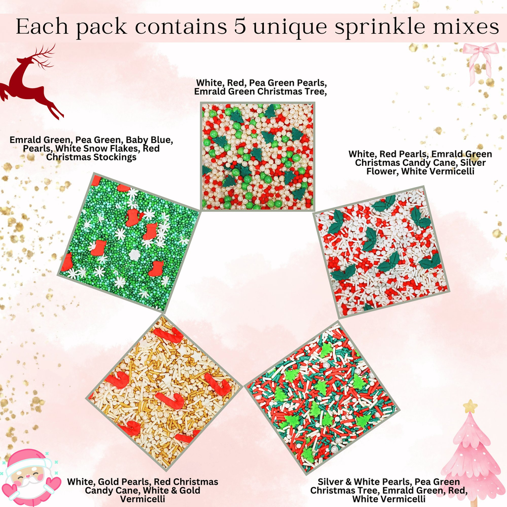 Confect Christmas Sprinkles CH Multipack 25 | Grocsy