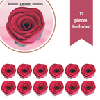 Confect Crimson Pink | Edible Sugar Roses Topper | Grocsy