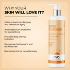 TYC Sunscreen Face & Body Lotion - Red Grapes, Coconut Oil & Niacinamide | SPF 60++++ | Grocsy