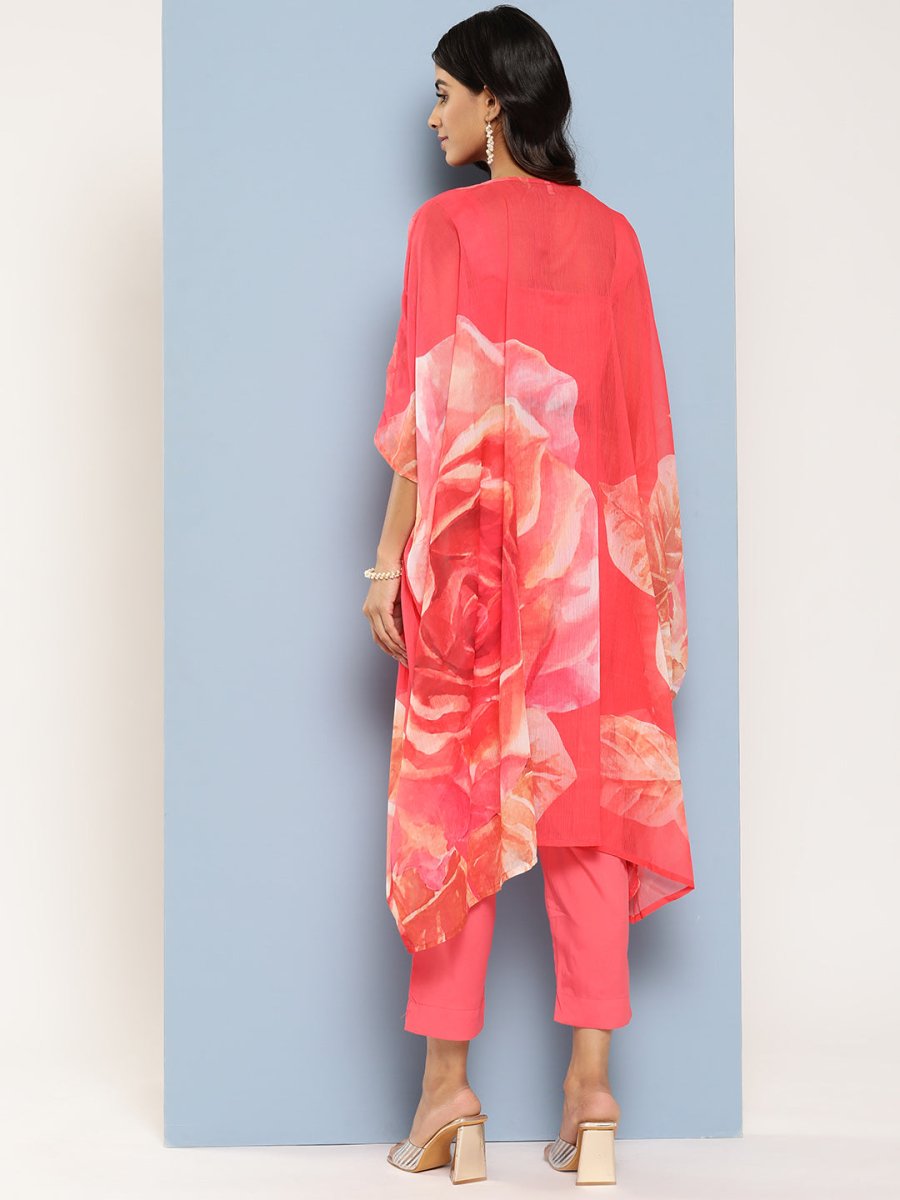 Ahalyaa Women Top with Palazzos & Shrug | Grocsy