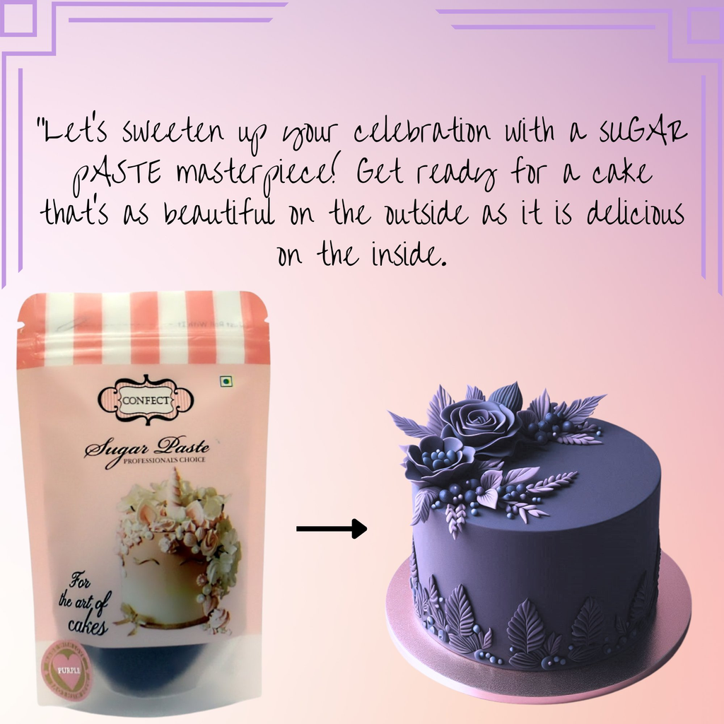 Confect Purple Fondant | Edible Sugarpaste | Grocsy