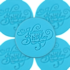Confect Toppers Cutters | Congratulations Topper Cutter | Fondant Cutter | Celebration Topper Cutter | (Happy Birthday 03) | Grocsy