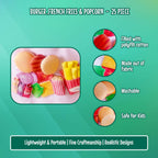The Small Wonderland Pretend play Burger ,French fries & popcorn - 25 piece | Grocsy