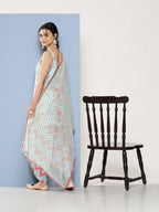 Ahalyaa Women Floral Printed Gotta Patti Kurti With Dhoti Pants & With Dupatta | Grocsy