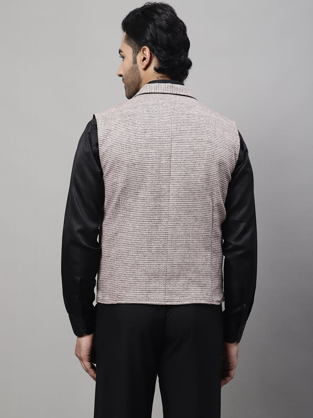 Even Apparels Men's Cream Pure Wool Nehru Jacket | Grocsy