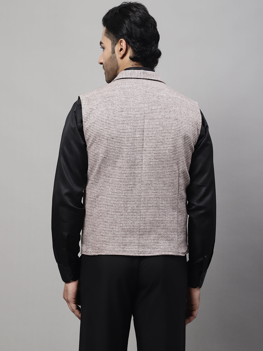 Even Apparels Men's Cream Pure Wool Nehru Jacket | Grocsy