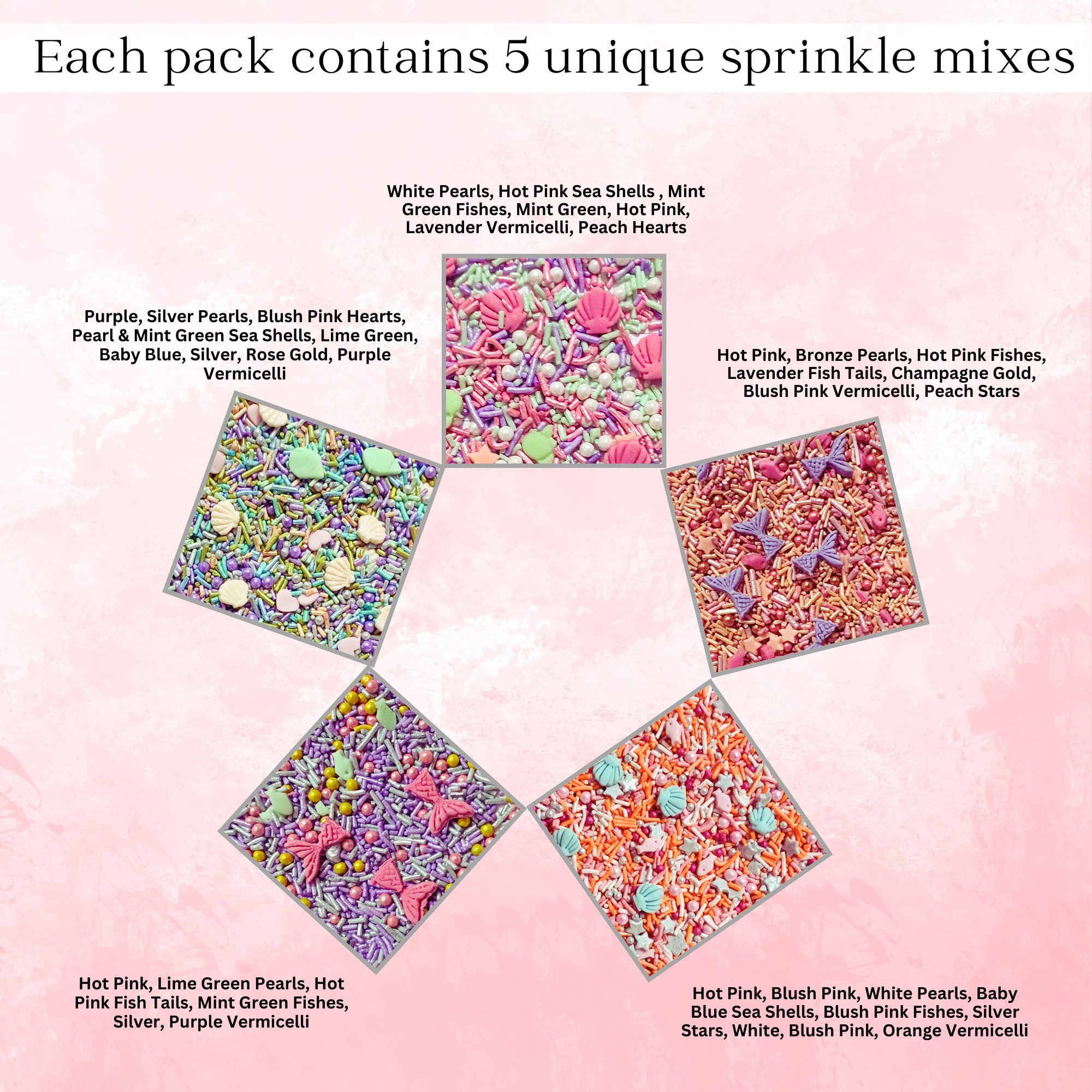 Confect Under the Sea Sprinkles for Decorations 04 | Grocsy