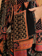 InWeave Black Multi Ethnic Harem Pant | Grocsy