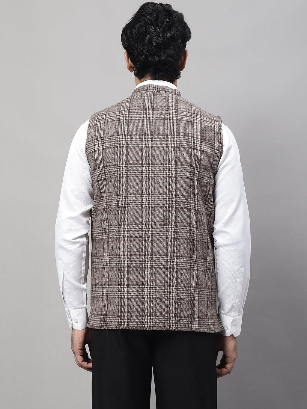 Even Apparels Men's Beige Pure Wool Nehru Jacket | Grocsy