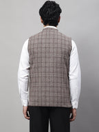 Even Apparels Men's Beige Pure Wool Nehru Jacket | Grocsy