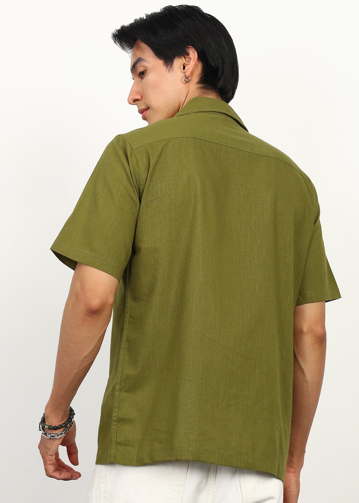 Fabmade Olive Ease Shirt | Grocsy