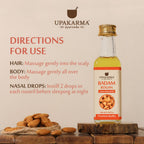 Upakarma Ayurveda Badam Rogan Sweet Almond Oil | Grocsy
