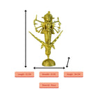 Sowpeace Dhokra Craft / Goddess Durga Mahishasur Mardini Brass Decor | Grocsy