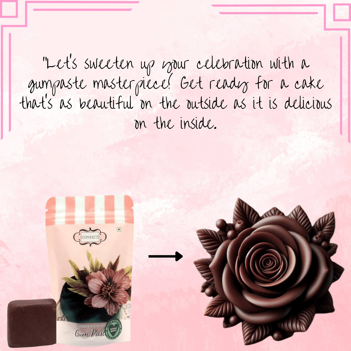 Confect Woodsy Brown | Edible Gum paste | Grocsy