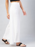InWeave Solid White Palazzo | Grocsy