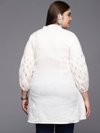Ahalyaa Mandarin Collar Printed Tunic | Grocsy