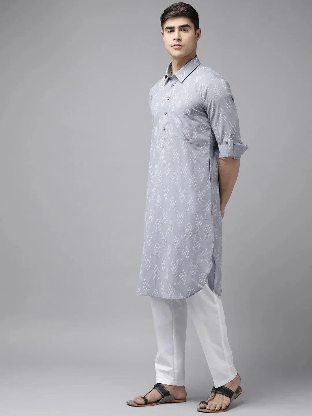Fabmade Pure Cotton Pathani Kurta For The Modern Man | Grocsy
