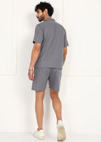 Fabmade Slate Dove Linen Co-Ord Set | Grocsy
