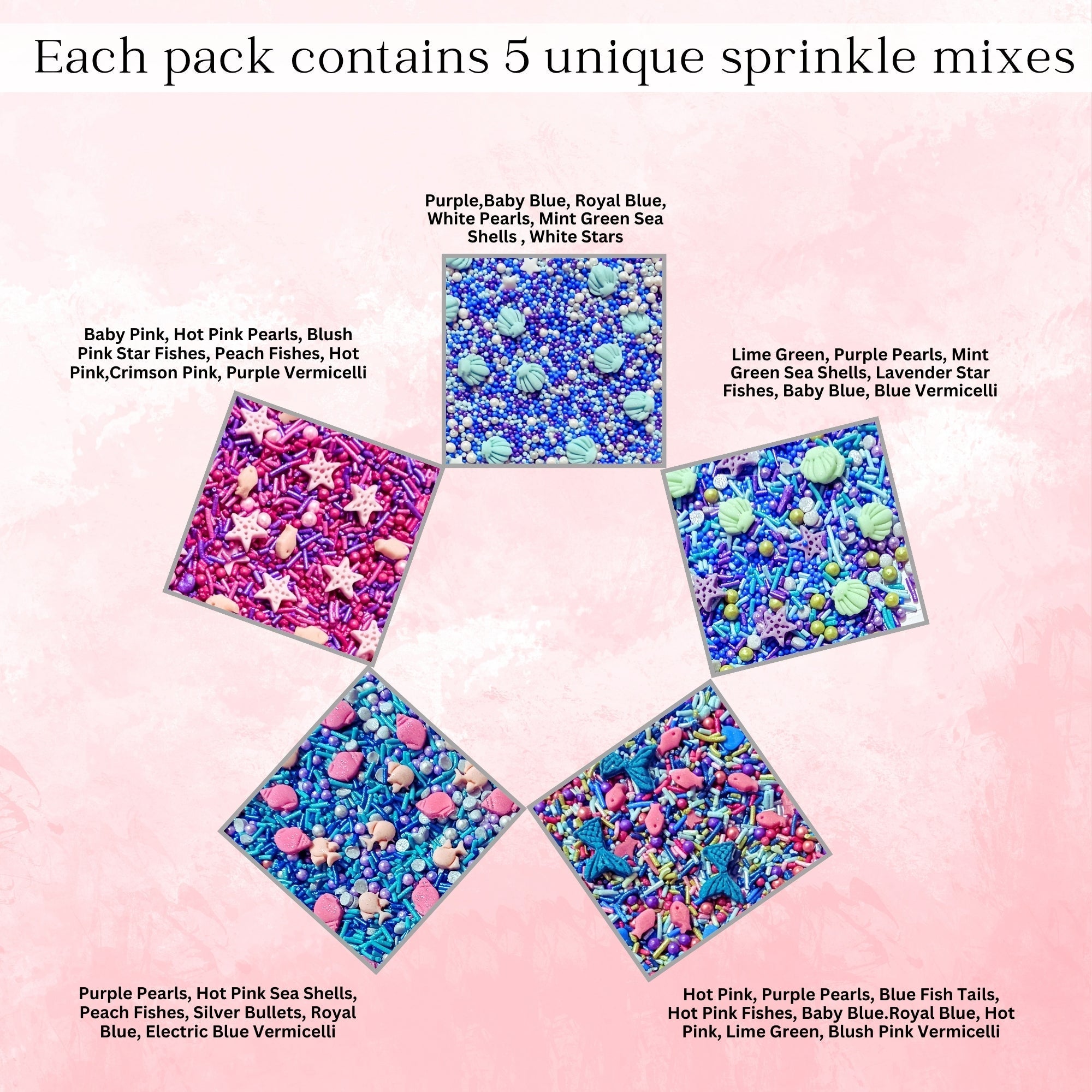 Confect Under the Sea Sprinkles for Decorations 06 | Grocsy