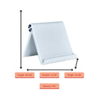 Sowpeace Trendy Adjustable Silver Tablet Stand with White Hinges | Grocsy