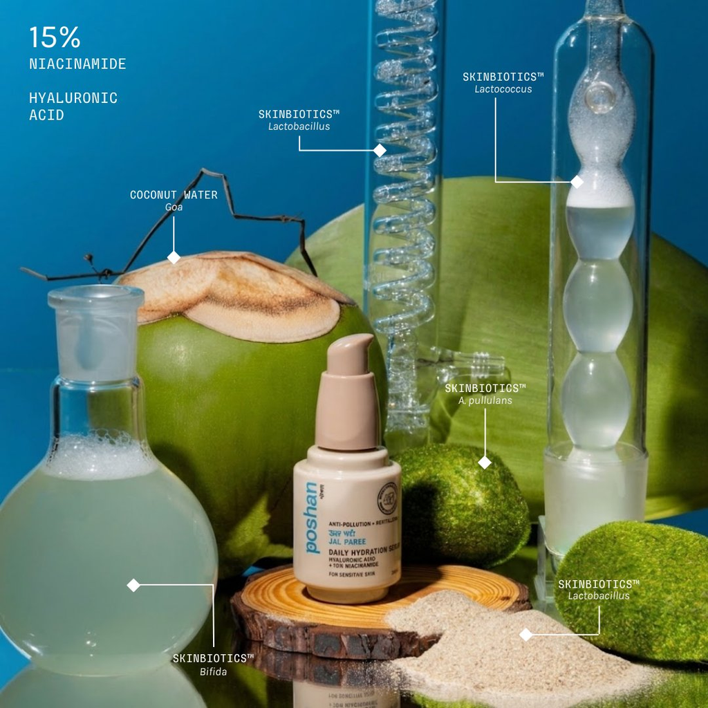 Poshan Skincare Jal Paree Daily Hydration Serum | Grocsy
