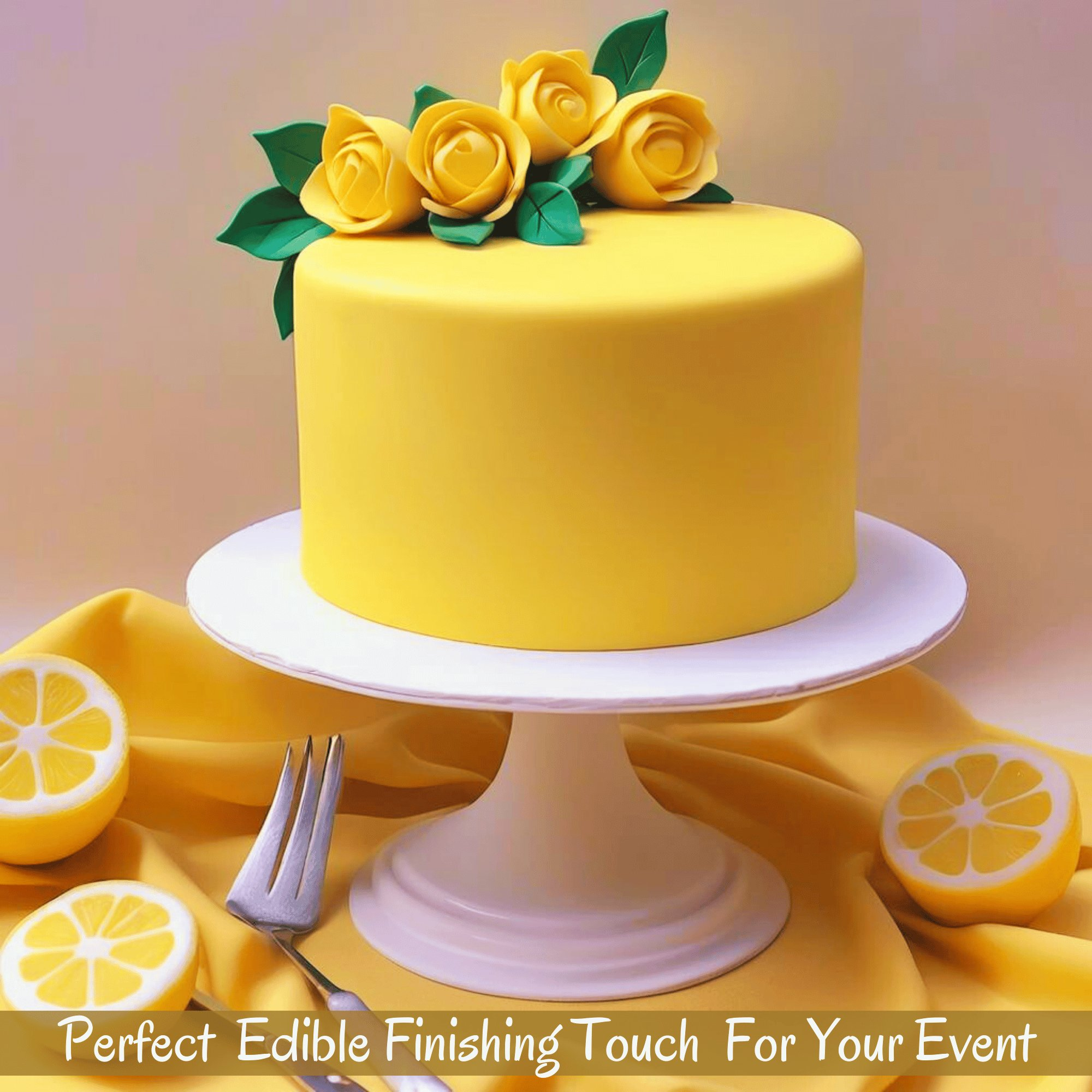 Confect Lemon Yellow Fondant | Edible Sugarpaste | Grocsy