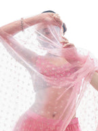Myra Baby Pink Art Silk Designer Lehenga | Grocsy