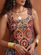trueBrowns Cola Print Straight Kurta Set | Grocsy