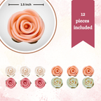Confect Ombre- 3 | Edible Sugar Roses Topper | Grocsy