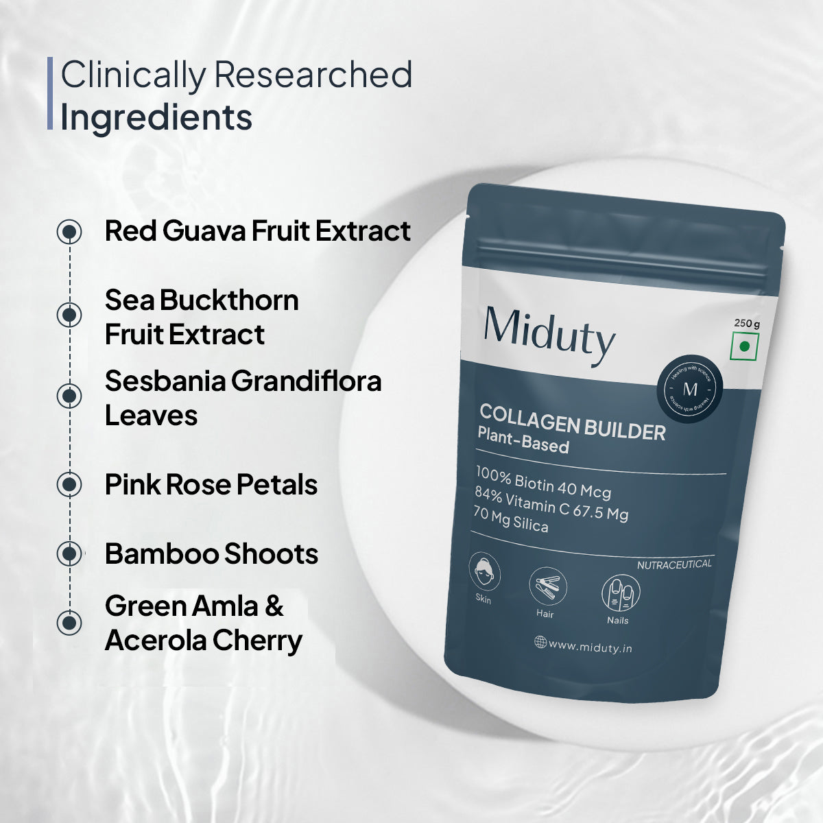 Miduty by Palak Notes Organic Plant Based Collagen | Grocsy