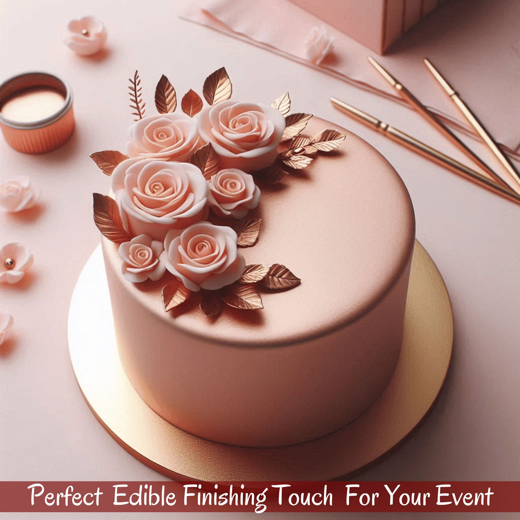 Confect Rose Gold Sugar | Edible Sugar Paste | Grocsy