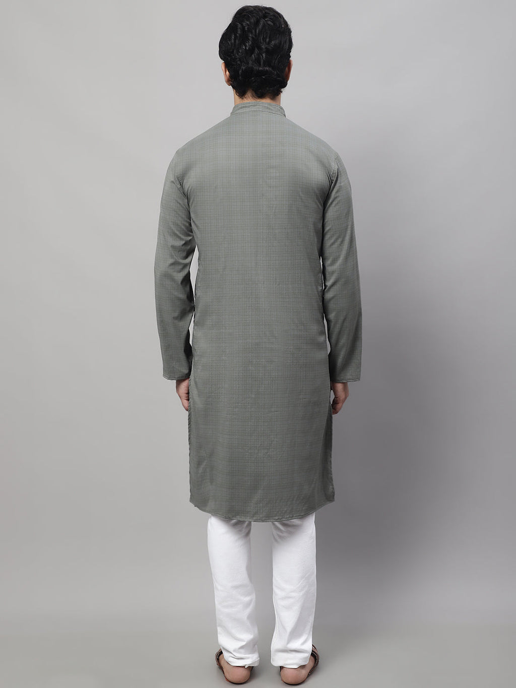 Even Apparels Multi Pure Cotton Kurta With Band Collar | Grocsy