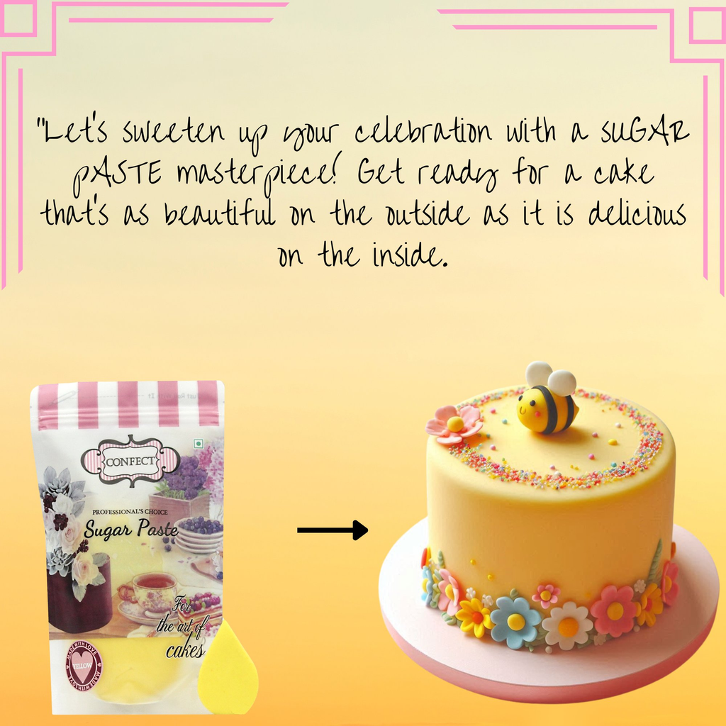Confect Sunshine Yellow Fondant | Edible Sugarpaste | Grocsy