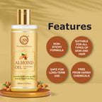 Nuerma Science Pure Almond Hair Oil for Natural Hair Growth | Grocsy