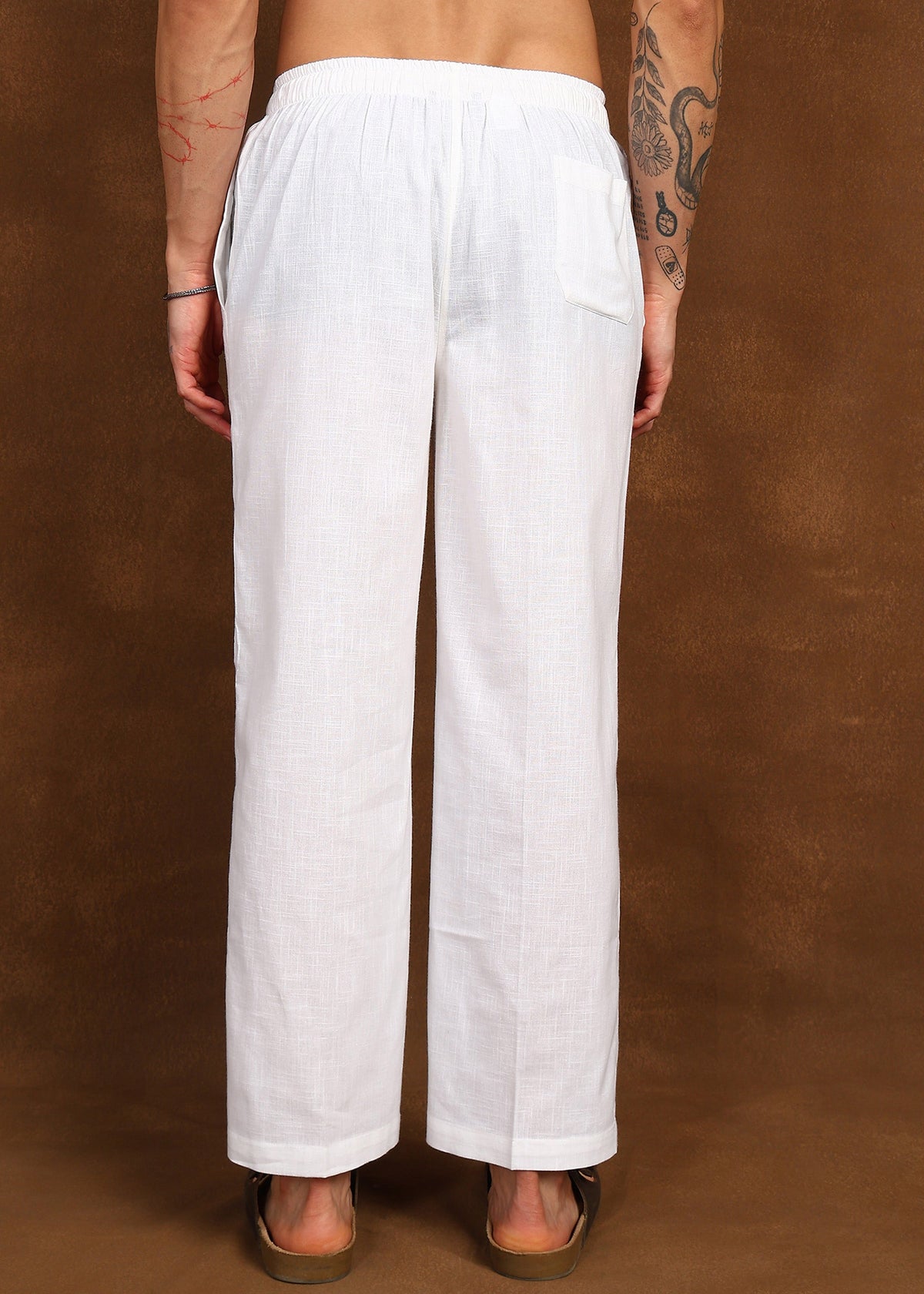 Fabmade Ivory Drift Linen Pyjama | Grocsy
