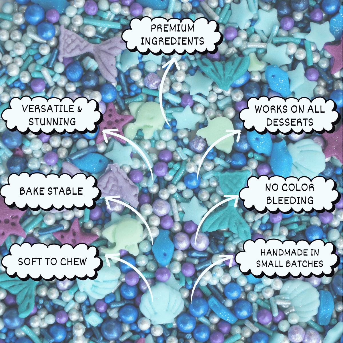 Confect Under the Sea Sprinkles for Decoration 7 | Grocsy