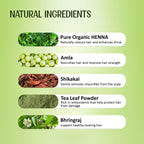 Velleja Herbal Henna Powder for Natural Hair Colour | Enriched with Amla, Bhringraj & Shikakai | Grocsy