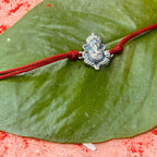 trueBrowns 925 Sterling Silver Lord Ganesh Idol Thread Rakhi | Grocsy