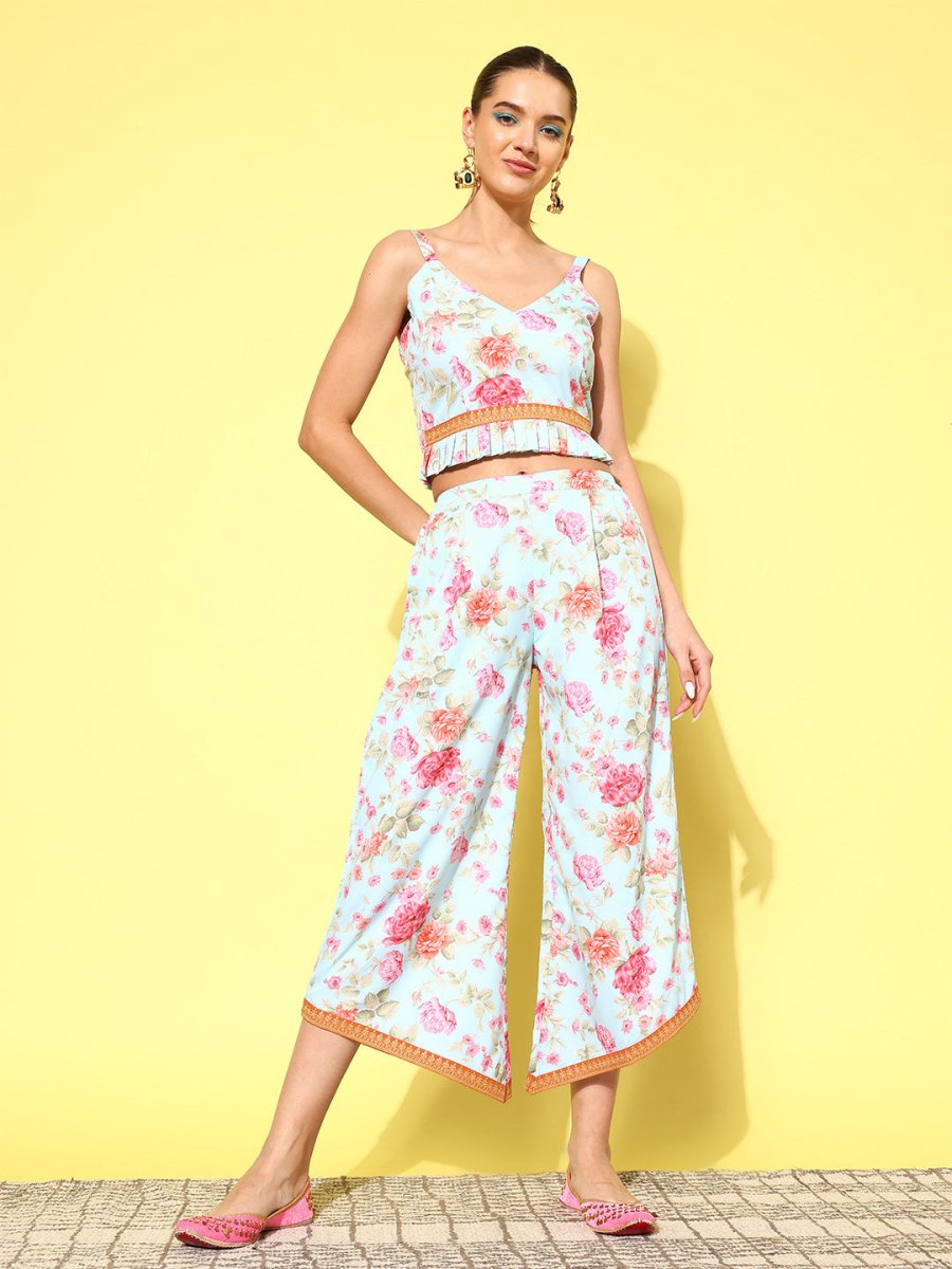 Ahalyaa Women Floral Printed Co-Ords | Grocsy