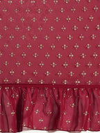 Ahalyaa Printed Ready To Wear Ruffles Saree | Grocsy