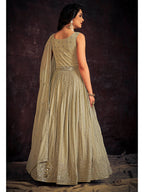 Myra Pista Real Georgette Designer Gown Style Suit | Grocsy