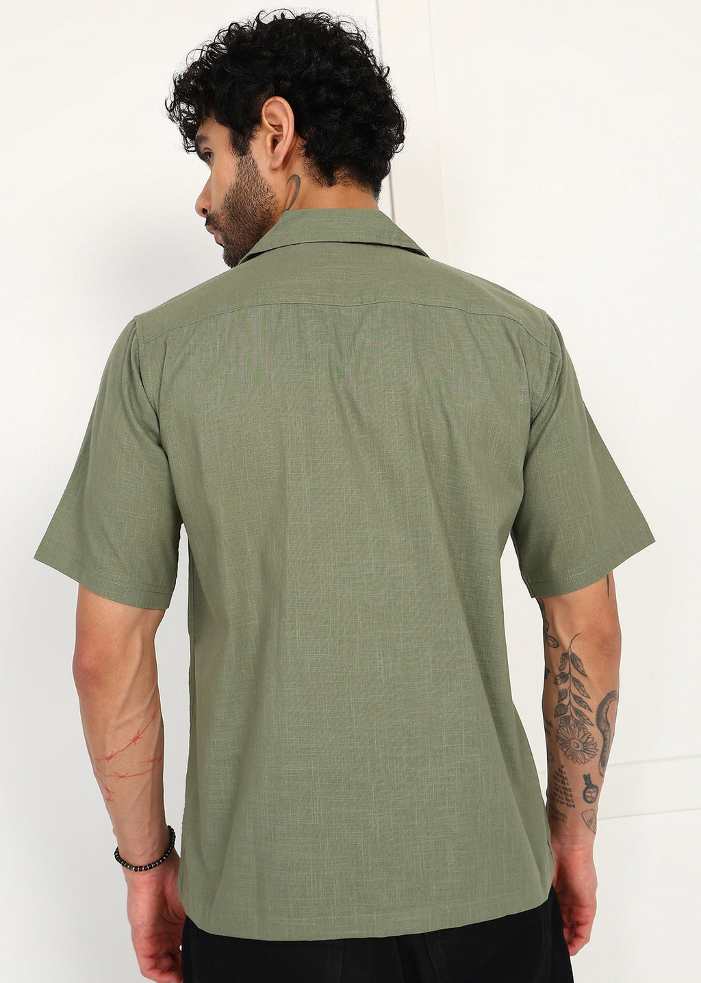 Fabmade Mossline Linen Shirt | Grocsy