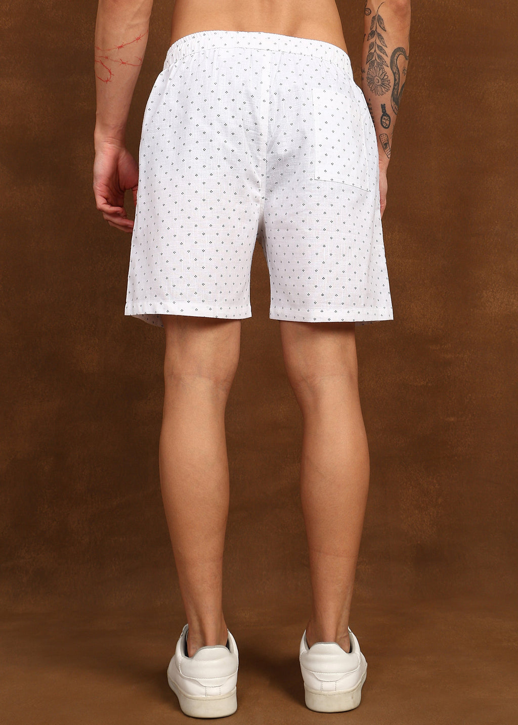 Fabmade Micro Print Casual Shorts | Grocsy