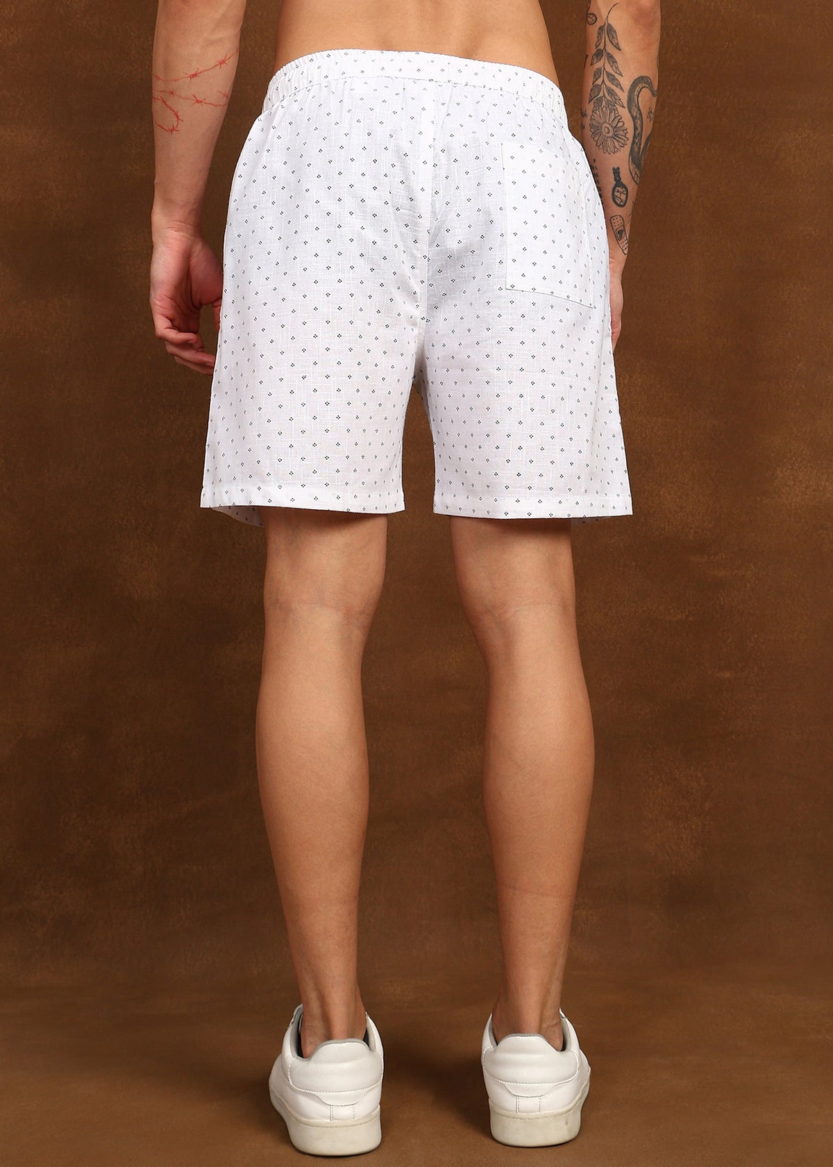 Fabmade Micro Print Casual Shorts | Grocsy