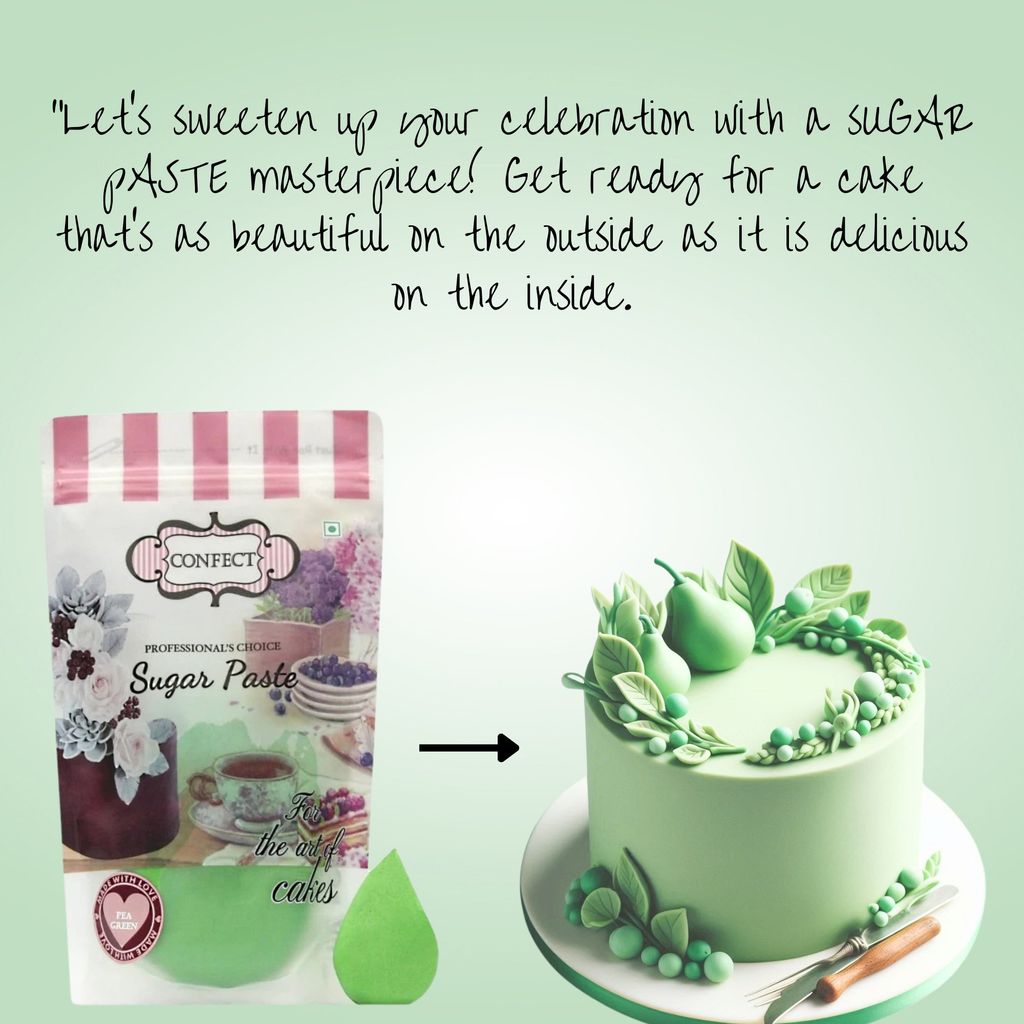 Confect Pea Green Fondant | Edible Sugarpaste | Grocsy