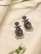 trueBrowns Silver Pearl Bead Earrings | Grocsy